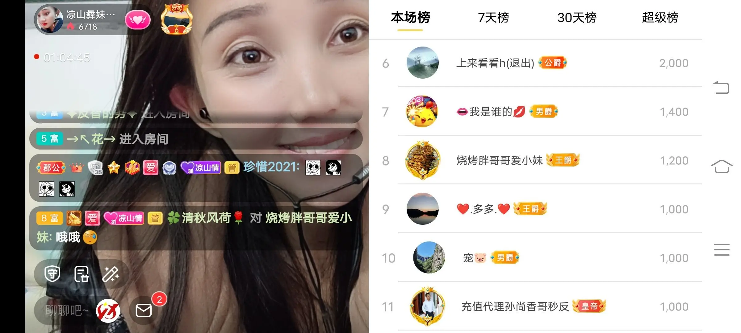 凉山彝妹的主播照片
