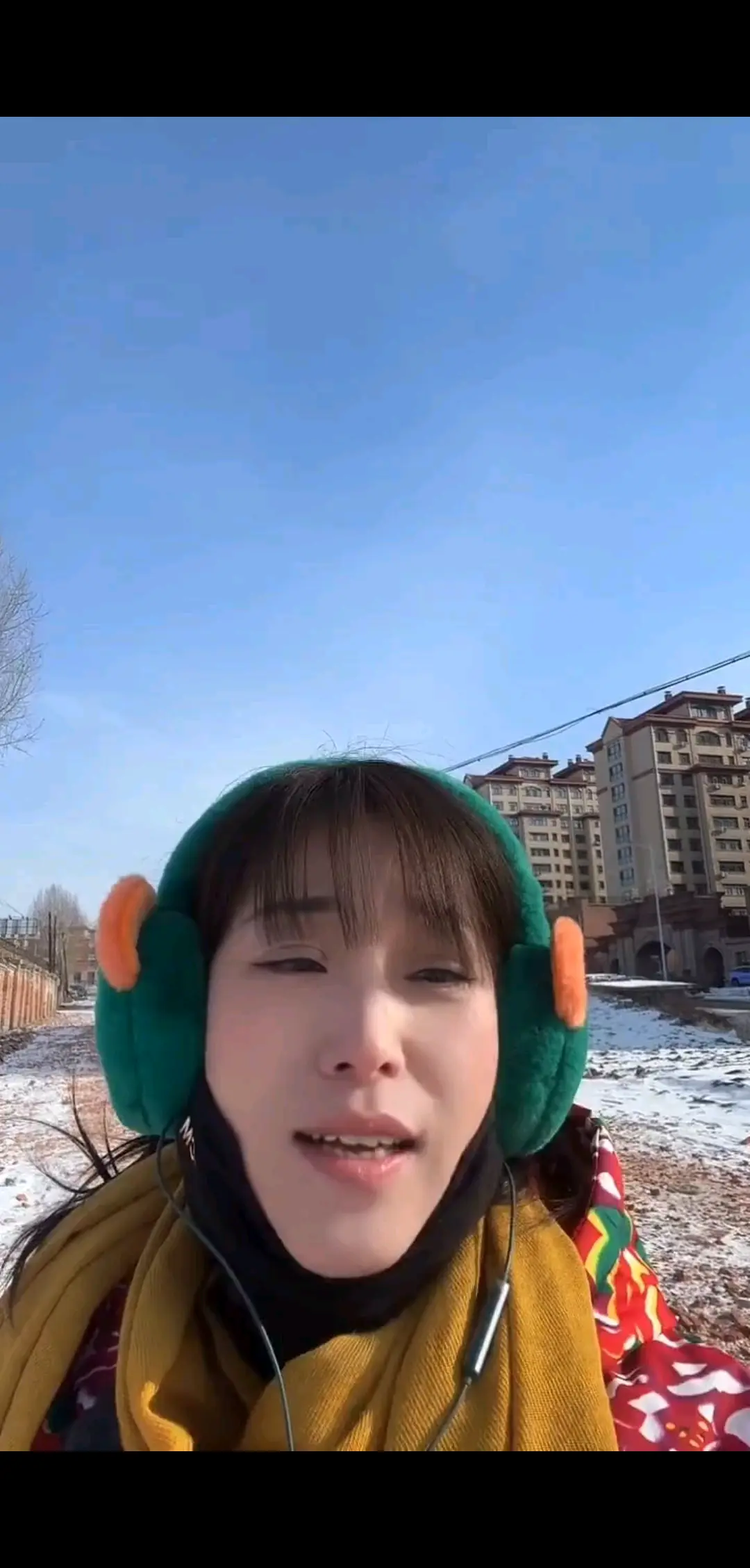 风从东北高坡吹过，带