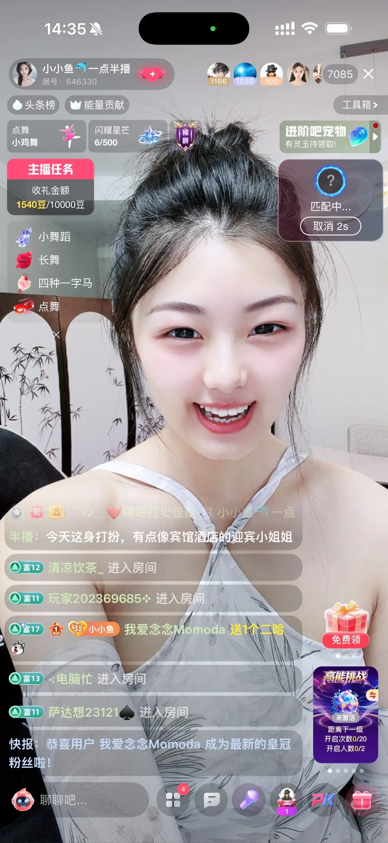 小小鱼🐬一点半播主播图片